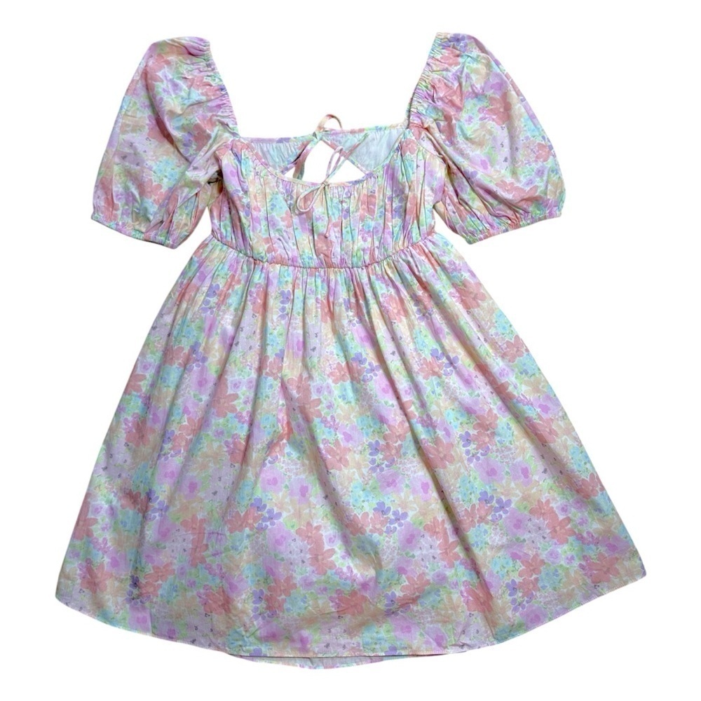 For Love & Lemons Floral Babydoll Kennedy Mini Dress Womens M - Picture 2 of 11